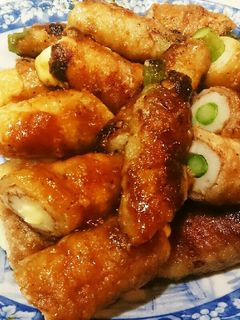 ちくわのボリューム肉巻き-レシピのメイン写真
