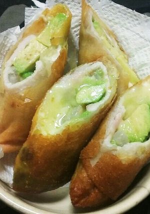めっちゃ簡単！アボカドの豚チーズ春巻き-レシピのメイン写真