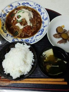 血管ダイエット食744(ナポリタン定食)-レシピのメイン写真