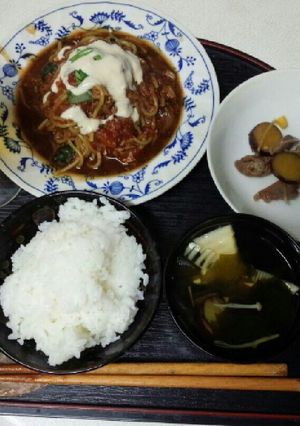 血管ダイエット食744（ナポリタン定食）-レシピのメイン写真