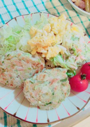 ズボラ簡単♫まぐろのハンバーグ♡-レシピのメイン写真
