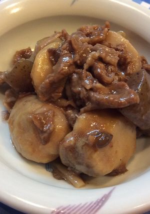 里芋と牛肉オイスターソース炒め煮-レシピのメイン写真