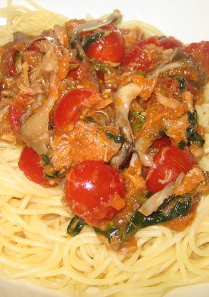 にんじんとトマトとシーチキンの冷製パスタ-レシピのメイン写真