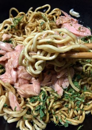 ライトツナ缶焼きそば-レシピのメイン写真
