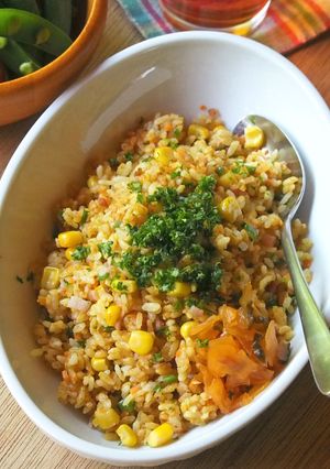 残りご飯でパラパラ♡簡単カレーピラフ-レシピのメイン写真