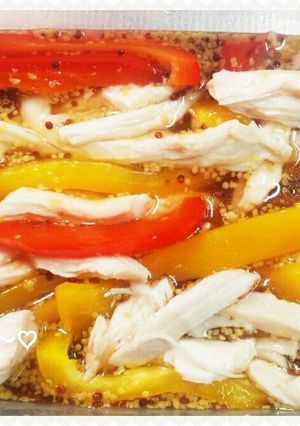 お弁当にも☆パプリカと鶏胸肉の簡単マリネ-レシピのメイン写真