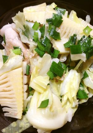 豚肉と筍と春キャベツの炒め物-レシピのメイン写真