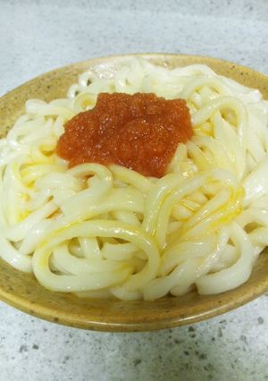 やみつき！うどん屋さんの明太釜玉うどん-レシピのメイン写真