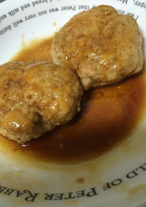 鶏むね挽き肉の和風ハンバーグ-レシピのメイン写真
