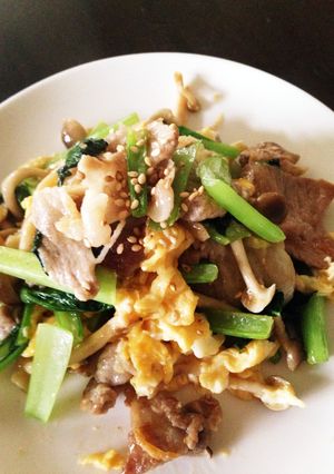 たった5分！小松菜の炒め物-レシピのメイン写真