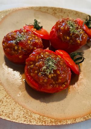 ミディトマトの肉詰め-レシピのメイン写真
