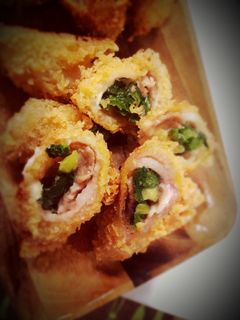 行者ニンニクのチーズ肉巻き❤️-レシピのメイン写真