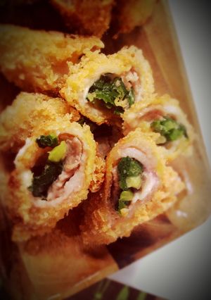 行者ニンニクのチーズ肉巻き❤️-レシピのメイン写真