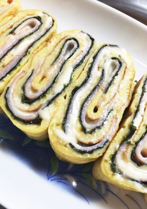 のりチーハムの卵焼き-レシピのメイン写真