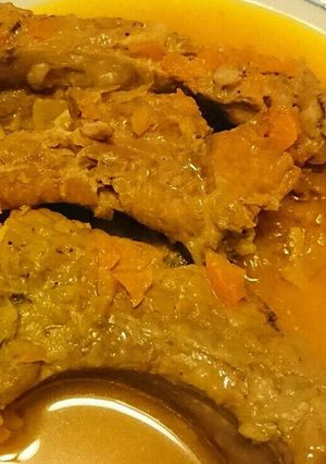 バックリブのベルギービール煮-レシピのメイン写真