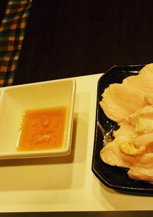 おつまみに~ノンオイル鶏ムネ肉のタタキ風-レシピのメイン写真
