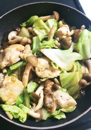 春キャベツと鶏肉のオイスターソース炒め-レシピのメイン写真