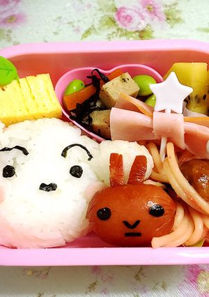 簡単✽クレヨンしんちゃん✽シロ✽キャラ弁-レシピのメイン写真