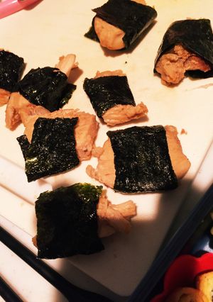 蒸し鶏の海苔巻き☆-レシピのメイン写真