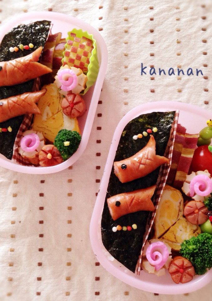 幼稚園 こどもの日 鯉のぼり弁当-レシピのメイン写真