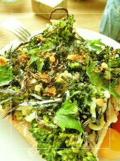 磯紫蘇香る❀ブロッコリーのたぬきトースト-レシピのメイン写真