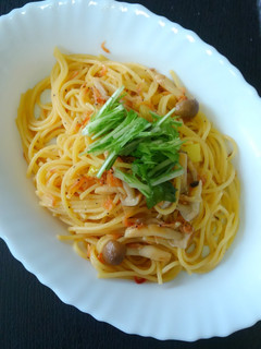 乾物のアミエビde和風パスタ♪-レシピのメイン写真