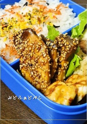 お刺身で簡単お弁当✿ぶりの胡麻照り焼き-レシピのメイン写真