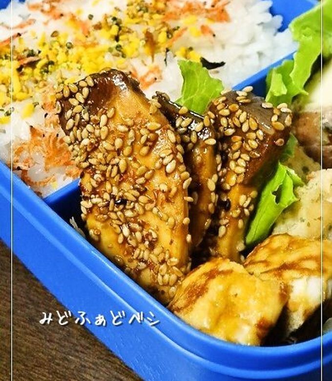 お刺身で簡単お弁当✿ぶりの胡麻照り焼き-レシピのメイン写真