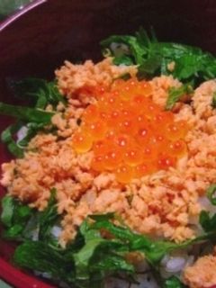 鮭の親子丼-レシピのメイン写真