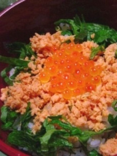 鮭の親子丼-レシピのメイン写真
