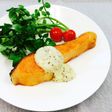 鮭のチーズマスタードソースがけ