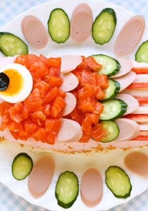 こどもの日に☆簡単こいのぼり寿司-レシピのメイン写真