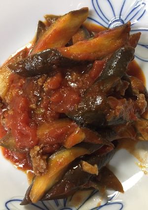 ノンオイル 茄子とひき肉のトマト煮-レシピのメイン写真