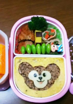 キャラ弁❤ダッフィー❤幼稚園弁当-レシピのメイン写真
