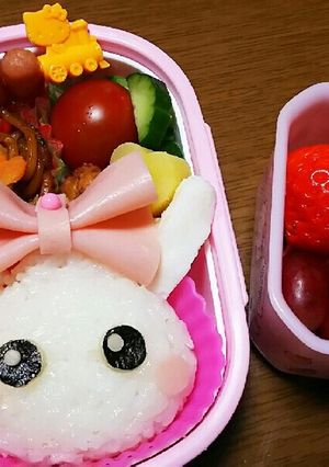 キャラ弁❤簡単うさみみほっぺちゃん❤-レシピのメイン写真