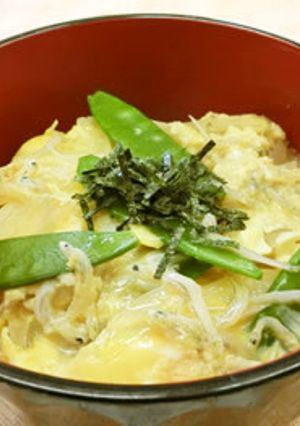 しらすと新たまねぎの卵とじ丼-レシピのメイン写真