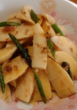 筍とアスパラのサッと煮　おかか和え-レシピのメイン写真