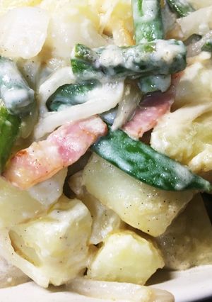 新じゃがと季節野菜のホットサラダ-レシピのメイン写真