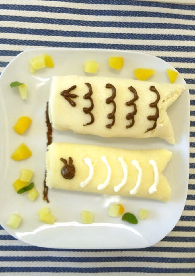 巻き巻き♪こいのぼりクレープ-レシピのメイン写真
