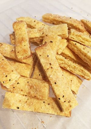 面倒くさがり屋のチーズペッパークッキー-レシピのメイン写真