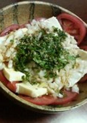 トマトと豆腐で簡単サラダ-レシピのメイン写真