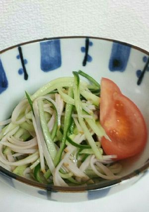 簡単♪ハムとキュウリの簡単サラダ-レシピのメイン写真