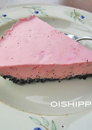 ひな祭りに♪ピンクレアーチーズケーキ-レシピのメイン写真