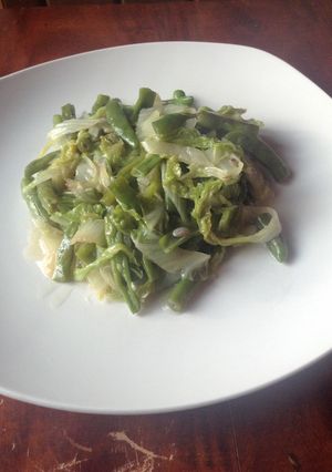 インゲン豆と白菜の炒め物-レシピのメイン写真