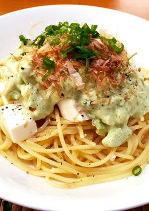 豆腐とアボカドソースの和風冷製パスタ-レシピのメイン写真