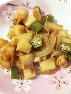じゃがいもとオクラのバター醤油炒め-レシピのメイン写真