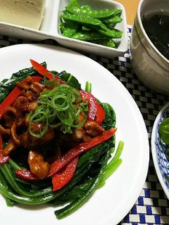豚肉の味噌炒め ほうれん草添え-レシピのメイン写真