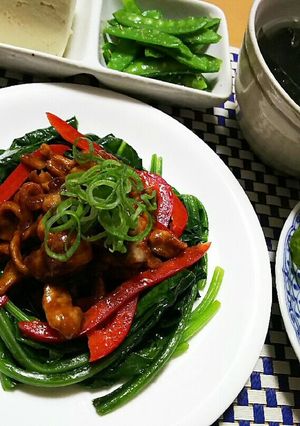 豚肉の味噌炒め ほうれん草添え-レシピのメイン写真