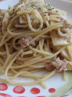 ツナとたけのこの和風パスタ-レシピのメイン写真