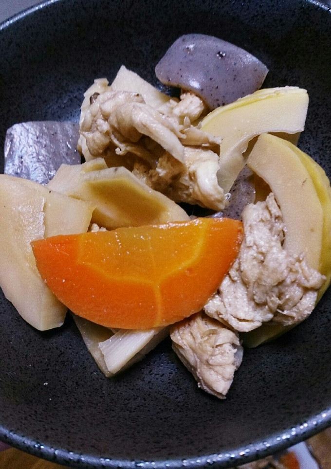 ササミとタケノコの煮物-レシピのメイン写真